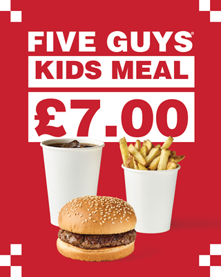 For only £7, it includes a choice of Little Hamburger, Hot Dog or Grilled Cheese Sandwich, plus a portion of Mini Fries and a Mini Soda.