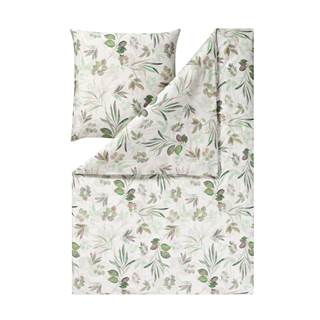 *"Bertha", mako-satin bedding, in the color green, size: 135x200cm + 80x80cm. While stock lasts. Cannot be combined with other discounts. (RRP €99.95 | Outlet price €69.95)